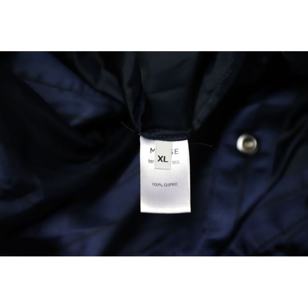 Monse Snap-Embellished Pinstriped Wide-Leg Pants in Navy Blue Satin - Picture 7 of 7
